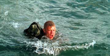 la nage commando